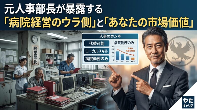 元人事部長が暴露する「病院経営のウラ側」と「あなたの市場価値」