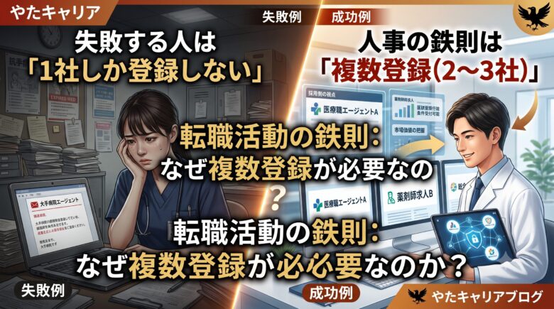 転職活動の鉄則：失敗する人は1社しか登録しない