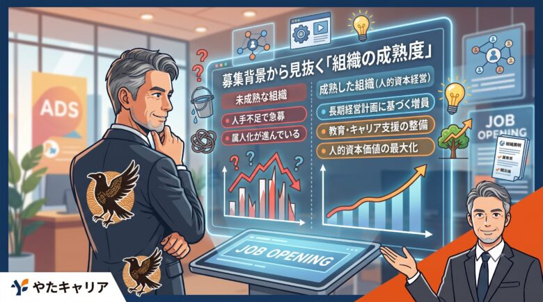 募集背景から見抜く「組織の成熟度」と「人的資本経営」への姿勢