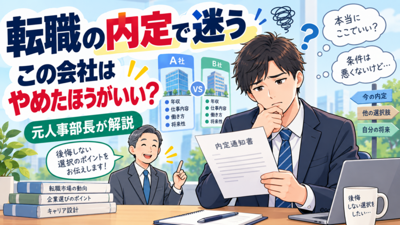 転職内定に迷うあなたへ